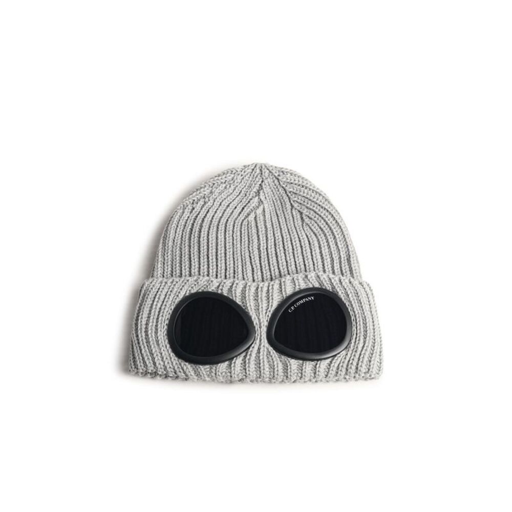 C.P. Company Grey Wool Beanie Men